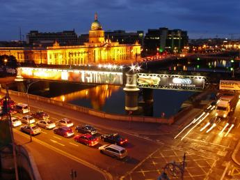 Het centrum van Dublin, Ierland