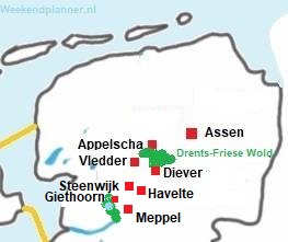Drenthe kaart