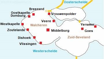 Walcheren kaart