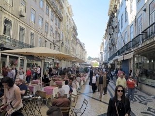winkelstraat Rua Augusta