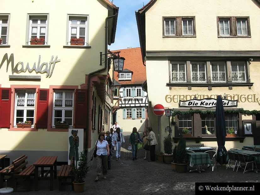 De Gaststätte "Die Kartoffel" ligt in de Dalbergstraße. Het is een niet te duur restaurant met een Duitse keuken. De Dalbergstraße is een mooie straat in het historische centrum.