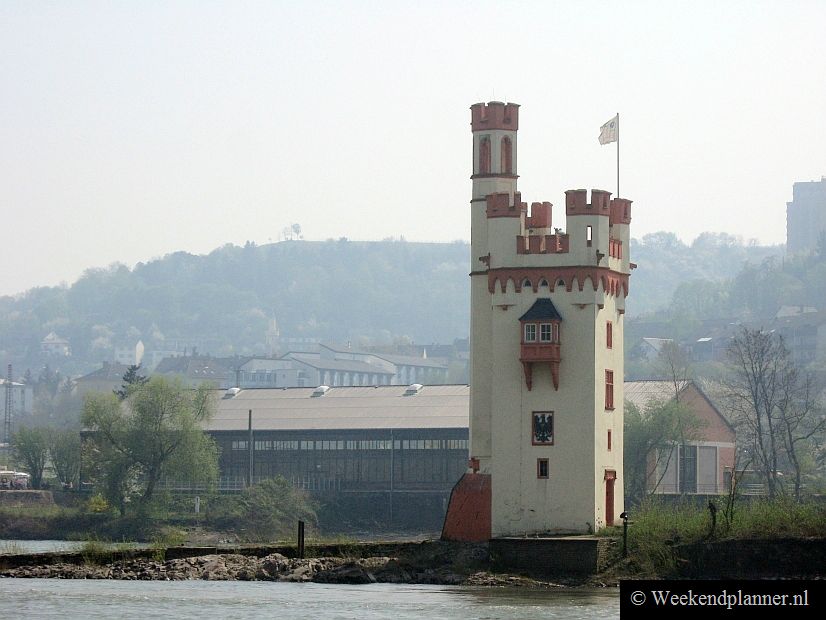 De Binger Mäuseturm ligt voor de oever van de stad Bingen. De Binger Mäuseturm is één van de middeleeuwse torens waar in de Middeleeuwen tol geheven werd. Volgens de sage is hier in de middeleeuwen een slechte bisschop door muizen opgegeten.