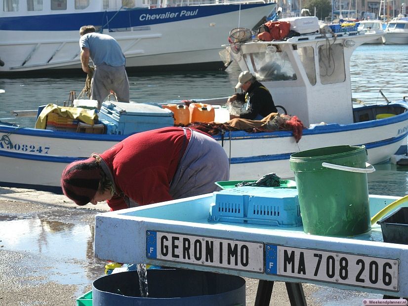 Bij de vissers op de kade kun je de vangst bekijken maar je moet er wel vroeg bij zijn. De bootjes zijn maar klein en de markt is snel voorbij. Tips: De oude haven van Marseille.