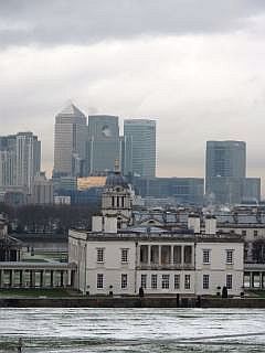 Uitzicht vanaf Greenwich Park