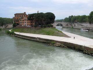 Eiland in de Tiber
