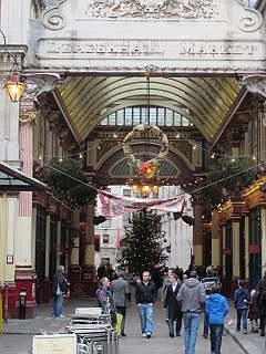 Kerst in Leadenhall market