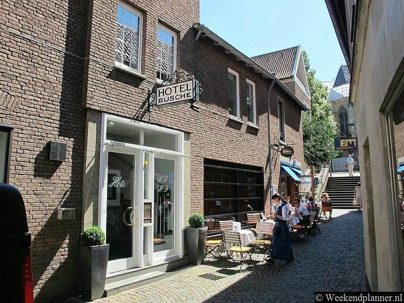 In het centrum van Münster zijn diverse goede hotels. Dit is het fraaie Hotel Busche, vlakbij de Prinzipalmarkt.Tips: De hotels in Münster.