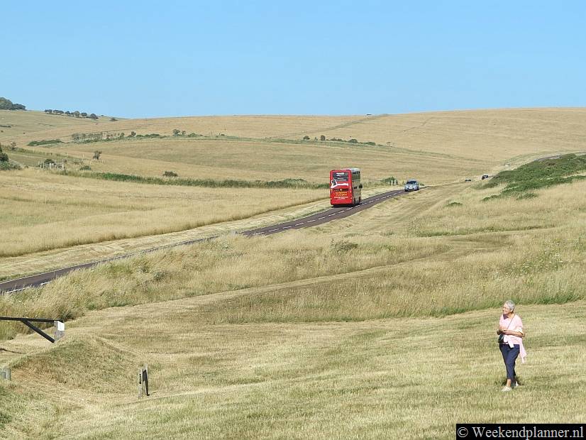 De lijnbus tussen Brighton en Eastbourne stopt bij Birling Gap. Daarna rijdt de bus verder over Beachy Head Road naar Beachy Head en Eastbourne.