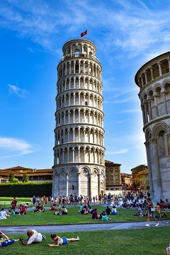 De scheve toren van Pisa